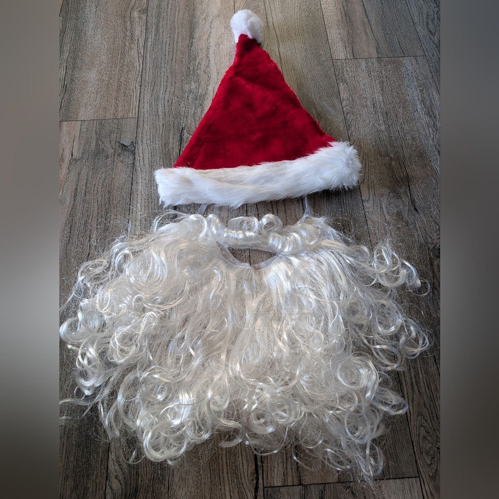 Santa Hat and Beard Set